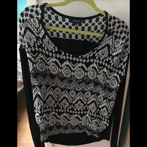 Tolani Black and white top